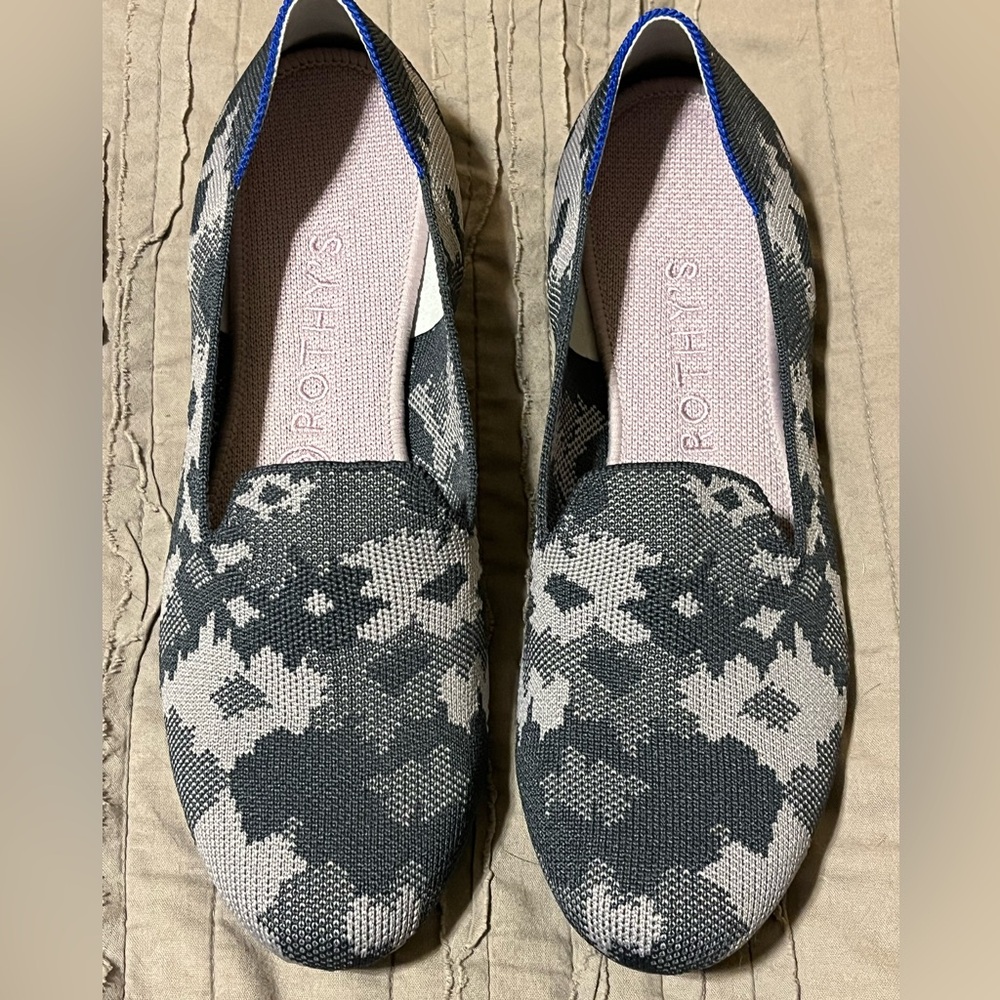 Rothy's Botanicamo loafers- grey/lavender